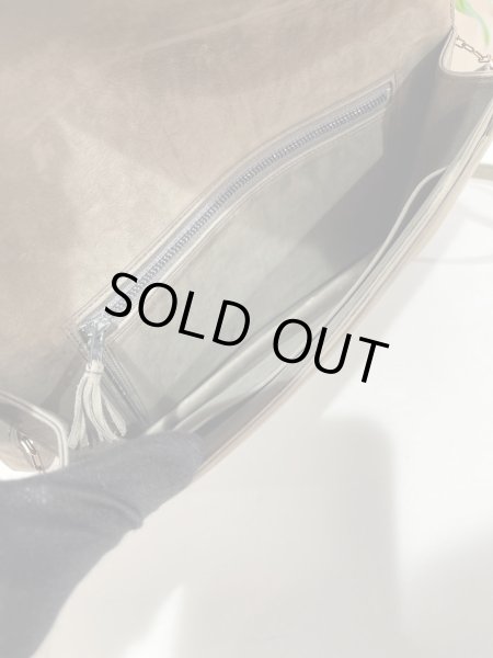 画像7: 【美品】HERMES エルメス リディ ドブリス ダークグレー ゴールド金具 F刻印○ ヴィンテージ スエード 中古 ショルダーバッグ クラッチバッグ 2WAYバッグ レディース 女性用 ブランド スウェード 本革 レザー カーフ 希少 レア プレゼント ギフト バック　 (7)