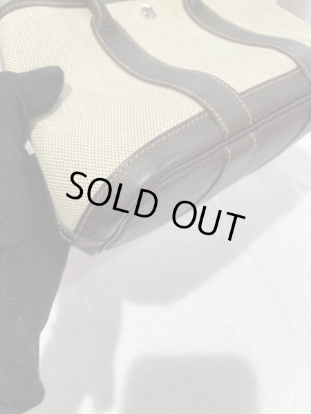 画像5: 【美品】HERMES エルメス ガーデンパーティTTPM トワルアッシュ×ブッフル マロン シルバー金具 H刻印□ 中古 ハンドバッグ クラッチバッグ セカンドバッグ ポーチ レディース 女性用 本革 レザー ブランド ブラウン 茶色 希少 レア プレゼント ギフト バック (5)