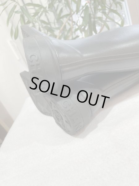 画像6: 【新品】【未使用品】CHANEL シャネルG45838 B17440 NZA90 ココマーク ロング レインブーツ 37 ラバー カーキ×ブラック 25B 2024-2025 AW メティエダ―ル 靴 シューズ レディース 女性用 ブランド グリーン 黒 レザー 長靴 希少 レア プレゼント ギフト (6)