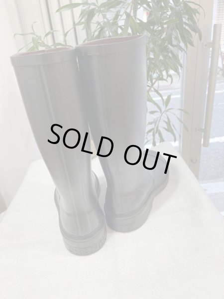 画像3: 【新品】【未使用品】CHANEL シャネルG45838 B17440 NZA90 ココマーク ロング レインブーツ 37 ラバー カーキ×ブラック 25B 2024-2025 AW メティエダ―ル 靴 シューズ レディース 女性用 ブランド グリーン 黒 レザー 長靴 希少 レア プレゼント ギフト (3)