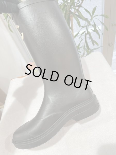 画像7: 【新品】【未使用品】CHANEL シャネルG45838 B17440 NZA90 ココマーク ロング レインブーツ 37 ラバー カーキ×ブラック 25B 2024-2025 AW メティエダ―ル 靴 シューズ レディース 女性用 ブランド グリーン 黒 レザー 長靴 希少 レア プレゼント ギフト (7)