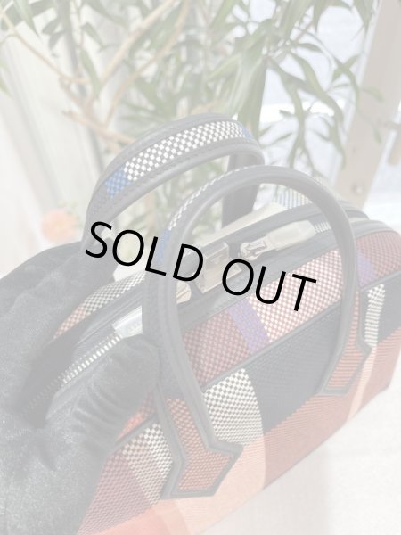 画像5: 【新品】【未使用品】HERMES エルメス ヴィクトリア III ミニトートバッグ トワルアッシュ×スイフト インディゴ シルバー金具 B刻印 2023-2024 AW ハンドバッグ ショルダーバッグ 2WAYバッグ レディース 女性用 ブランド 本革 レザー チェック レア プレゼント バック (5)