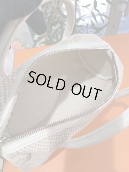 画像9: 【新品同様品】HERMES エルメス ポロション マドモアゼル スイフト×トワルアッシュ ホワイト×ナチュラル シルバー金具 M刻印□ 中古 ハンドバッグ ミニボストンバッグ レディース 女性用 本革 レザー 白 カーフ ブランド 希少 レア プレゼント ギフト バック (9)