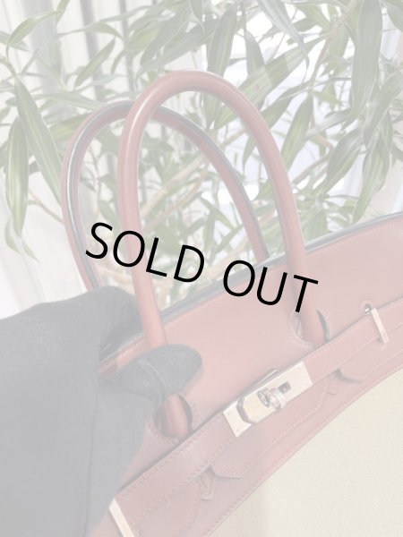 画像3: 【美品】HERMES エルメス バーキン35 スイフト×トワルオフィシエ ルージュアッシュ×カーキ シルバー金具 K刻印□ コンビ 中古 ハンドバッグ トートバッグ レディース 女性用 ブランド 赤 緑 本革 レザー 希少 レア プレゼント ギフト バック (3)