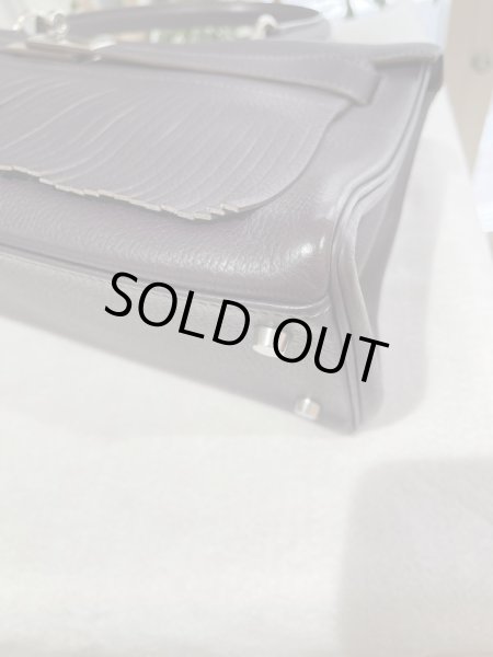 画像5: 【美品】HERMES エルメス ショルダーケリー フリンジ トリヨンクレマンス レザン シルバー金具 M刻印□ 中古 ハンドバッグ トートバッグ レディース 女性用 ブランド パープル 紫 本革 レザー カーフ 希少 レア プレゼント ギフト バック (5)