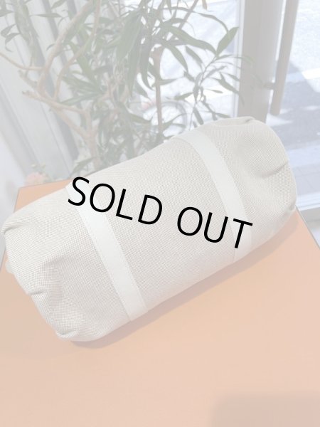 画像8: 【新品同様品】HERMES エルメス ポロション マドモアゼル スイフト×トワルアッシュ ホワイト×ナチュラル シルバー金具 M刻印□ 中古 ハンドバッグ ミニボストンバッグ レディース 女性用 本革 レザー 白 カーフ ブランド 希少 レア プレゼント ギフト バック (8)