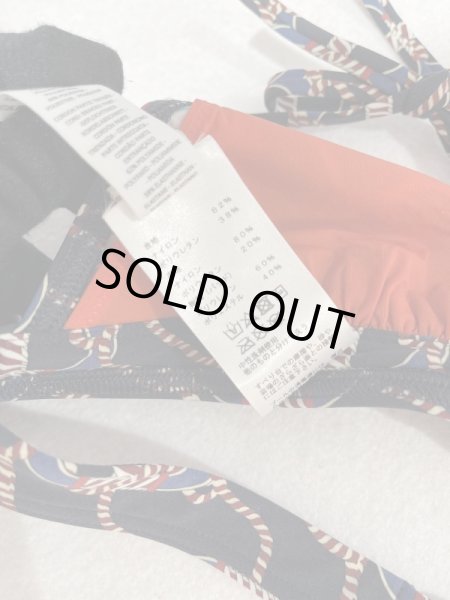 画像4: 【新品】【未使用品】新作 HERMES エルメス ジャージー アリアナ ビキニ スイムウエア 36 ナイロン×ポリウレタン ネイビー×ブルー×レッド 別売り上下セット 水着 ファッション レディース 女性用 ブランド 紺×青×赤 希少 レア プレゼント ギフト (4)