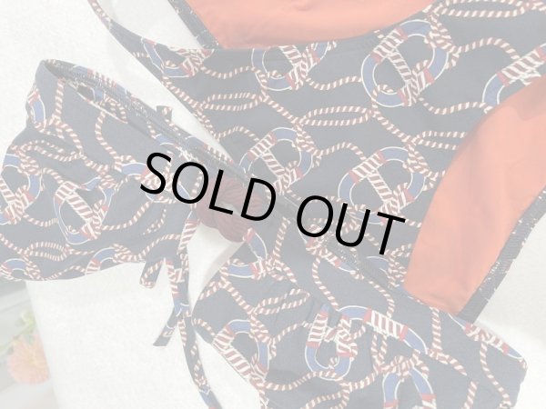 画像6: 【新品】【未使用品】新作 HERMES エルメス ジャージー アリアナ ビキニ スイムウエア 36 ナイロン×ポリウレタン ネイビー×ブルー×レッド 別売り上下セット 水着 ファッション レディース 女性用 ブランド 紺×青×赤 希少 レア プレゼント ギフト (6)