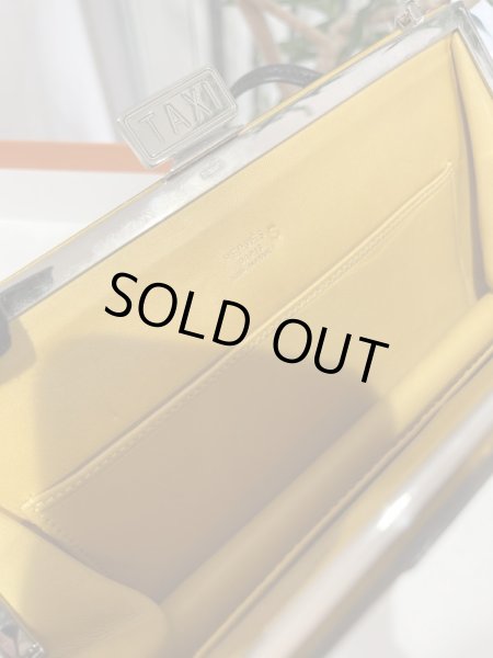 画像6: 【美品】HERMES エルメスサック ア マリース TAXI タクシー クシュベル イエロー×ブラック シルバー金具 S刻印〇 ソルド品 ヴィンテージ 中古 ショルダーバッグ ポシェット レディース 女性用 ブランド エプソン 本革 レザー 黄色 黒 希少 レア プレゼント バック (6)