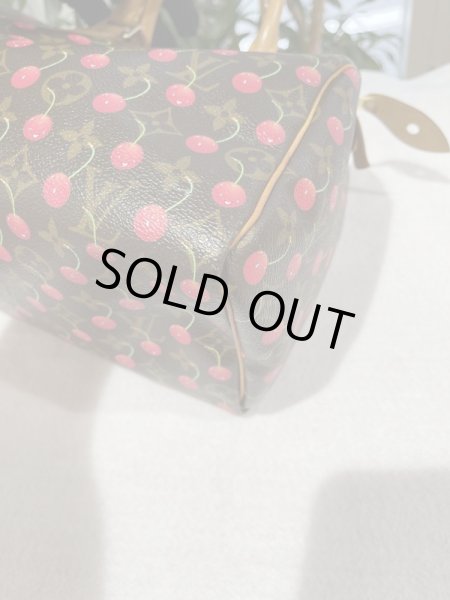 画像8: 【美品】LOUIS VUITTON ルイ・ヴィトン M95009 スピーディ25 モノグラム チェリー 2005年 村上隆コレクション 中古 ハンドバッグ ボストンバッグ レディース 女性用 ブランド ビトン 希少 レア プレゼント ギフト バック (8)