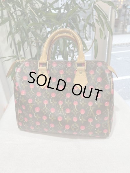 画像2: 【美品】LOUIS VUITTON ルイ・ヴィトン M95009 スピーディ25 モノグラム チェリー 2005年 村上隆コレクション 中古 ハンドバッグ ボストンバッグ レディース 女性用 ブランド ビトン 希少 レア プレゼント ギフト バック (2)