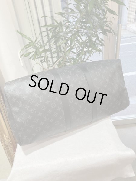 画像6: 【新品同様品】LOUIS VUITTON ルイ・ヴィトン M40605 キーポル バンドリエール 55 モノグラム エクリプス ブラック×グレー メタリックシルバー金具 ボストンバッグ 中古 ショルダーバッグ ハンドバッグ メンズ ブランド レザー ビトン 希少 レア プレゼント バック (6)