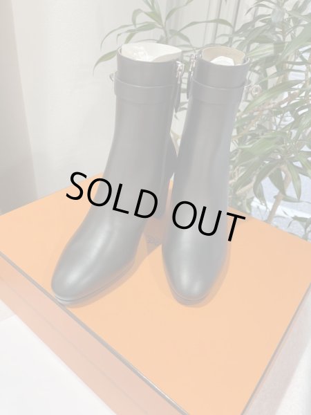 画像3: 【新品】【未使用品】HERMES エルメス ショートブーツ サンジェルマン 35.5 カーフスキン ブラック シルバー金具 ケリーバックル ブーティ アンクルブーツ 靴 レディース 女性用 ブランド レザー 黒 希少 レア プレゼント ギフト (3)