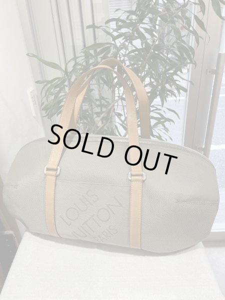 画像3: 【美品】LOUIS VUITTON ルイ・ヴィトン M93064 アタカン ダミエ ジュアン テール シルバー金具 ヴィンテージ ボストンバッグ 中古 ショルダーバッグ ハンドバッグ レディース 女性用 メンズ ブランド グレー 本革 レザー ビトン 希少 レア プレゼント ギフト バック (3)