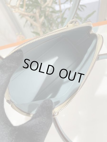 画像6: 【美品】HERMES エルメス ボリード27 バイカラー ボックスカーフ ブルージーン×パルシュマン シルバー金具 M刻印□ 中古 パーシュマン ハンドバッグ ショルダーバッグ 2WAYバッグ レディース 女性用 本革 レザー ブルー ベージュ ブランド レア プレゼント バック (6)