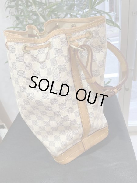 画像6: 【美品】LOUIS VUITTON ルイ・ヴィトンN42222 ノエ スペシャルオーダー ダミエ アズール ゴールド金具 巾着型ショルダーバッグ 中古 ハンドバッグ ショルダーバッグ トートバッグ レディース 女性用 レザー ブランド ビトン 希少 レア プレゼント ギフト バック (6)