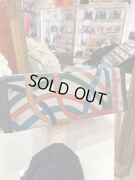 画像5: 【新品】【未使用品】HERMES エルメス ケリー32 外縫い カヴァルカドゥール トワルドゥキャンプ×スイフト マルチカラー×ブラック シルバー金具 A刻印 ハンドバッグ ショルダーバッグ 2WAYバッグ レディース 女性用 ブランド レザー 希少 レア プレゼント バック (5)