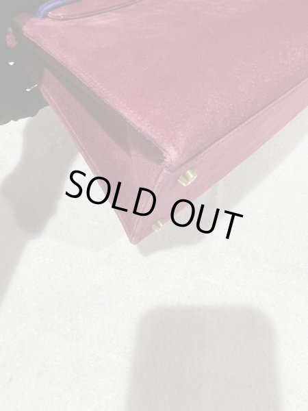 画像9: 【美品】HERMES エルメス ケリー 28 外縫い バイカラー ドブリス ピンク×パープル ゴールド金具 W刻印〇 ヴィンテージ 中古 ハンドバッグ ショルダーバッグ 2WAYバッグ レディース 女性用 ブランド 本革 レザー カーフ スエード 希少 レア プレゼント バック (9)