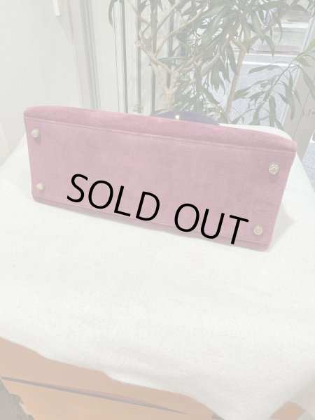 画像7: 【美品】HERMES エルメス ケリー 28 外縫い バイカラー ドブリス ピンク×パープル ゴールド金具 W刻印〇 ヴィンテージ 中古 ハンドバッグ ショルダーバッグ 2WAYバッグ レディース 女性用 ブランド 本革 レザー カーフ スエード 希少 レア プレゼント バック (7)