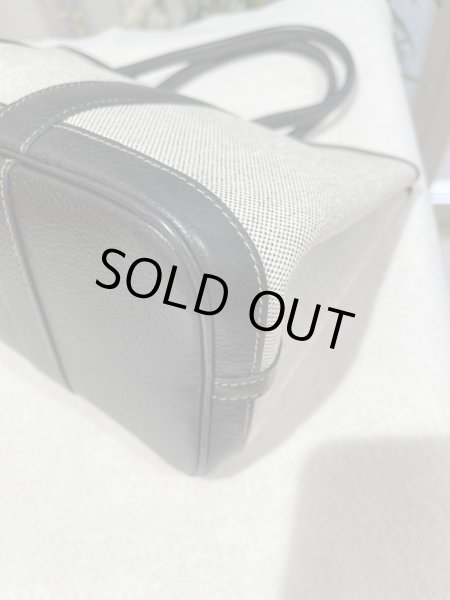 画像7: 【美品】HERMES エルメス ガーデンパーティ 30 TPM トワルアッシュ×ブッフル グレー シルバー金具 H刻印□ 中古 ハンドバッグ トートバッグ レディース 女性用 本革 レザー カーフ ブラック ブランド 黒 希少 レア プレゼント ギフト バック (7)
