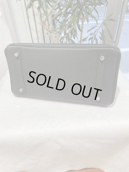 画像6: 【美品】HERMES エルメス バーキン 30 トゴ ブラック シルバー金具 R刻印□ 中古 ハンドバッグ トートバッグ レディース 女性用 ブランド 黒 本革 レザー カーフ 希少 レア プレゼント ギフト バック (6)