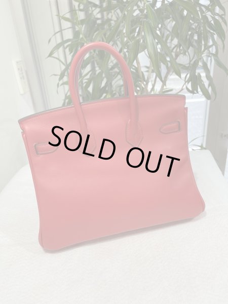 画像2: 【美品】HERMES エルメス バーキン 25 スイフト ルージュクー ゴールド金具 D刻印 中古 ハンドバッグ トートバッグ レディース 女性用 ブランド レッド 赤 本革 レザー カーフ 希少 レア プレゼント ギフト バック (2)