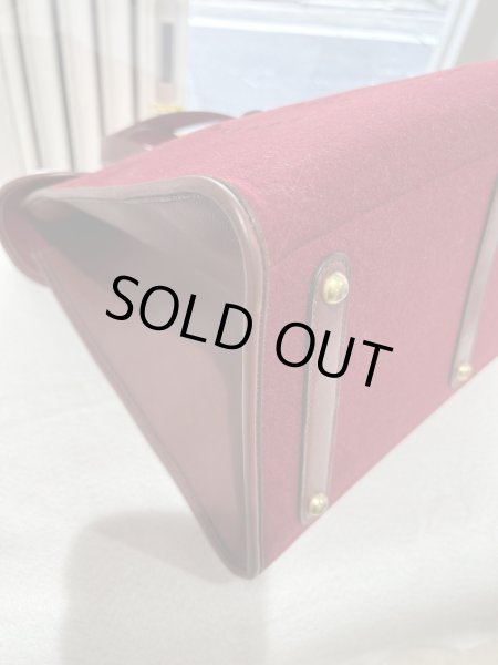 画像7: 【美品】HERMES エルメス フードゥ フェルト×レザー ルージュアッシュ ゴールド金具 Z刻印〇 ヴィンテージ レッド 中古 トートバッグ ハンドバッグ ボストンバッグ レディース 女性用 メンズ ブランド 本革 レザー カーフ 赤 希少 レア プレゼント ギフトバック (7)
