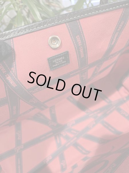 画像8: 【極美品】HERMES エルメス ガーデンパーティ 36 PM ボルデュック トワルアッシュ×ブッフル グレー シルバー金具 リボン柄 2006年限定 中古 ハンドバッグ トートバッグ レディース 女性用 本革 レザー ブラック ブランド 黒 希少 レア プレゼント ギフト バック (8)