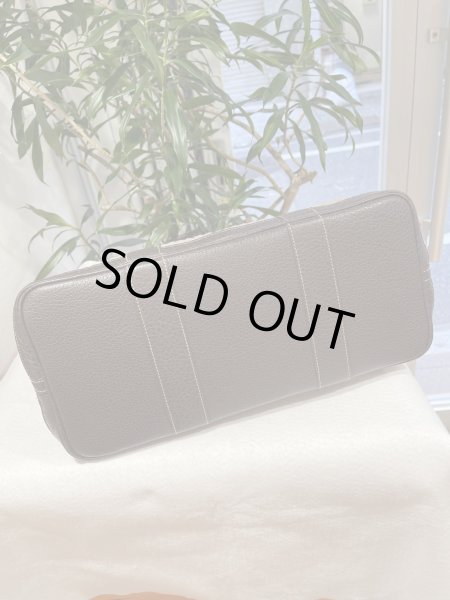 画像4: 【新品同様品】HERMES エルメス ガーデンパーティ 36 PM プリーツフェルト×ブッフル マロン シルバー金具 J刻印□ ブラウン 中古 ハンドバッグ トートバッグ レディース 女性用 本革 レザー カーフ ブランド 茶色 希少 レア プレゼント ギフト バック (4)