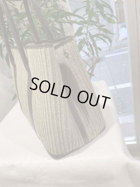 画像3: 【新品同様品】HERMES エルメス ガーデンパーティ 36 PM プリーツフェルト×ブッフル マロン シルバー金具 J刻印□ ブラウン 中古 ハンドバッグ トートバッグ レディース 女性用 本革 レザー カーフ ブランド 茶色 希少 レア プレゼント ギフト バック (3)