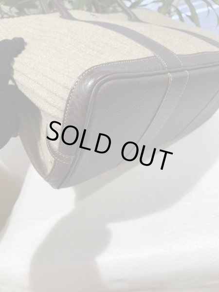 画像6: 【新品同様品】HERMES エルメス ガーデンパーティ 36 PM プリーツフェルト×ブッフル マロン シルバー金具 J刻印□ ブラウン 中古 ハンドバッグ トートバッグ レディース 女性用 本革 レザー カーフ ブランド 茶色 希少 レア プレゼント ギフト バック (6)