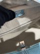 画像7: 【極美品】HERMES エルメス ヴィクトリア 2 35 トリヨンクレマンス ブルーアトール シルバー金具 T刻印 ボストンバッグ 中古 ハンドバッグ トートバッグ ショルダーバッグ レディース 女性用 ブランド 本革 レザー カーフ 希少 レア プレゼント ギフト バック (7)