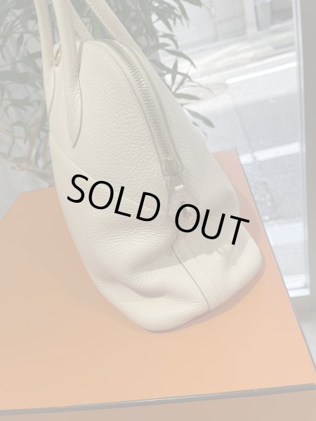 画像6: 【美品】HERMES エルメス ボリード35 トリヨンクレマンス パルシュマン ゴールド金具 G刻印□ ベージュ ヴィンテージ パーシュマン 中古 ハンドバッグ ショルダーバッグ 2WAYバッグ レディース 女性用 本革 レザー カーフ ブランド 希少 レア プレゼント ギフト バック (6)