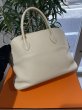 画像3: 【美品】HERMES エルメス ボリード35 トリヨンクレマンス パルシュマン ゴールド金具 G刻印□ ベージュ ヴィンテージ パーシュマン 中古 ハンドバッグ ショルダーバッグ 2WAYバッグ レディース 女性用 本革 レザー カーフ ブランド 希少 レア プレゼント ギフト バック (3)