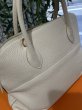 画像8: 【美品】HERMES エルメス ボリード35 トリヨンクレマンス パルシュマン ゴールド金具 G刻印□ ベージュ ヴィンテージ パーシュマン 中古 ハンドバッグ ショルダーバッグ 2WAYバッグ レディース 女性用 本革 レザー カーフ ブランド 希少 レア プレゼント ギフト バック (8)