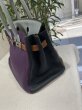 画像6: 【美品】HERMES エルメス バーキン30 アルルカン トリヨンクレマンス ウルトラヴァイオレット×エタン×ブルーリン×ゴールド×エトゥープ×ブルーオブスキュール シルバー金具 P刻印□ 中古 ハンドバッグ レディース 女性用 レザー カーフ ブランド 希少 レア バック (6)