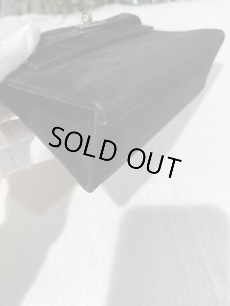 画像7: 【美品】HERMES エルメス ポシェットケリー ドブリス ブラック シルバー金具 I刻印?? ヴィンテージ ヴォーベロア 中古 ハンドバッグ クラッチバッグ パーティバッグ ミニバッグ レディース 女性用 本革 レザー カーフ ブランド 黒 希少レア プレゼント ギフト バック (7)