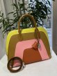 画像1: 【美品】HERMES エルメス ボリード 1923 30 レインボー ヴォーエプソン マルチカラー シルバー金具 A刻印 ライム×セサミ×ローズコンフェッティ×テールバテュー 中古 ハンドバッグ ショルダーバッグ 2WAYバッグ レディース 女性用 レザー ブランド レア プレゼント (1)