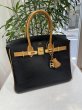画像1: 【極美品】HERMES エルメス バーキン 30 バイカラー アルデンヌ ブラック×ナチュラル ゴールド金具 I刻印□ ヴィンテージ 中古 ハンドバッグ トートバッグ レディース 女性用 ブランド 黒 ブラウン 茶色 本革 レザー カーフ 希少 レア プレゼント ギフト バック (1)
