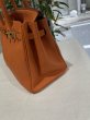 画像5: HERMES バーキン 25 トゴ マンゴー ゴールド金具 R刻印◻︎ オレンジ 中古 ハンドバッグ トートバッグ レディース 女性用 ブランド 本革 レザー カーフ 希少 レア バック (5)