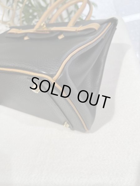 画像10: 【極美品】HERMES エルメス バーキン 30 バイカラー アルデンヌ ブラック×ナチュラル ゴールド金具 I刻印□ ヴィンテージ 中古 ハンドバッグ トートバッグ レディース 女性用 ブランド 黒 ブラウン 茶色 本革 レザー カーフ 希少 レア プレゼント ギフト バック (10)