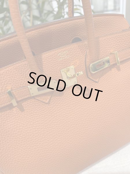 画像6: HERMES バーキン 25 トゴ マンゴー ゴールド金具 R刻印◻︎ オレンジ 中古 ハンドバッグ トートバッグ レディース 女性用 ブランド 本革 レザー カーフ 希少 レア バック (6)