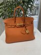 画像1: HERMES バーキン 25 トゴ マンゴー ゴールド金具 R刻印◻︎ オレンジ 中古 ハンドバッグ トートバッグ レディース 女性用 ブランド 本革 レザー カーフ 希少 レア バック (1)