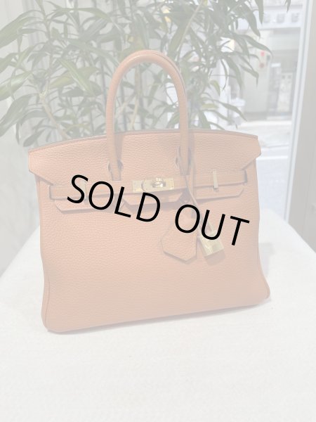 画像1: HERMES バーキン 25 トゴ マンゴー ゴールド金具 R刻印◻︎ オレンジ 中古 ハンドバッグ トートバッグ レディース 女性用 ブランド 本革 レザー カーフ 希少 レア バック (1)