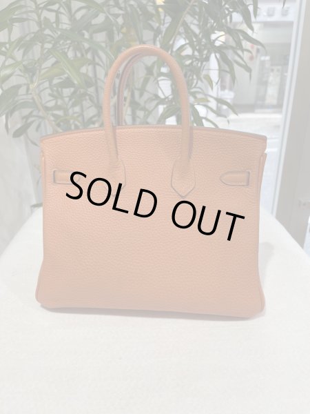 画像2: HERMES バーキン 25 トゴ マンゴー ゴールド金具 R刻印◻︎ オレンジ 中古 ハンドバッグ トートバッグ レディース 女性用 ブランド 本革 レザー カーフ 希少 レア バック (2)