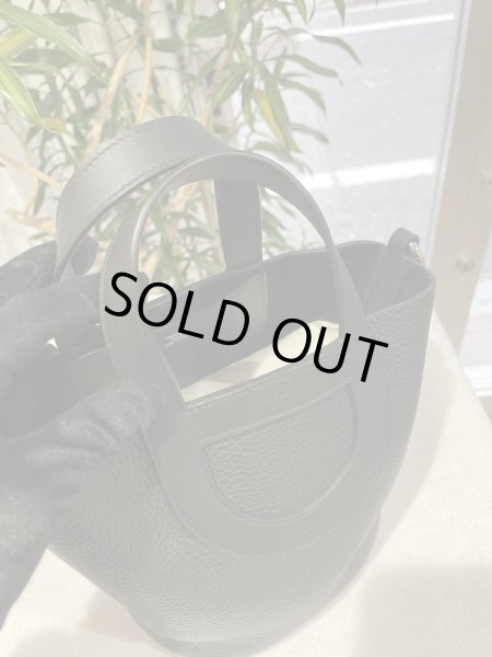 画像5: 【新品】【未使用品】HERMES エルメス インザループ 18 トリヨンクレマンス×スイフト ブラック シルバー金具 B刻印 ハンドバッグ レディース 女性用 ブランド 本革 レザー カーフ 黒 希少 レア プレゼント ギフト バック (5)