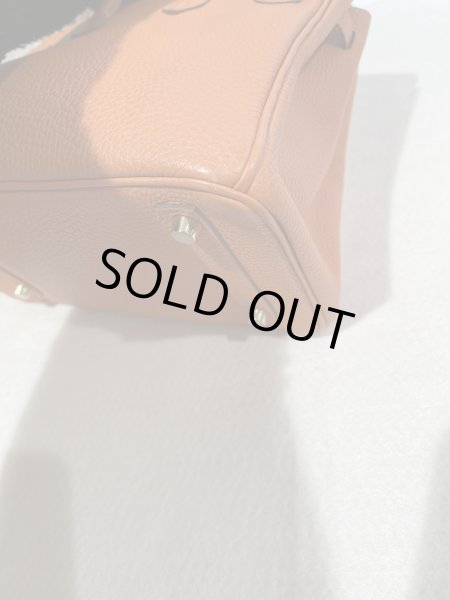 画像12: HERMES バーキン 25 トゴ マンゴー ゴールド金具 R刻印◻︎ オレンジ 中古 ハンドバッグ トートバッグ レディース 女性用 ブランド 本革 レザー カーフ 希少 レア バック (12)