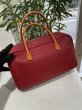 画像3: HERMES エルメス ロレーヌ バイカラー トゴ オレンジ×ルージュヴィフ ゴールド金具 F刻印□ ヴィンテージ 中古 ハンドバッグ ショルダーバッグ 2WAYバッグ レディース 女性用 ブランド 本革 レザー カーフ 赤 レッド 希少 レア プレゼント ギフト バック (3)