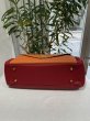 画像5: HERMES エルメス ロレーヌ バイカラー トゴ オレンジ×ルージュヴィフ ゴールド金具 F刻印□ ヴィンテージ 中古 ハンドバッグ ショルダーバッグ 2WAYバッグ レディース 女性用 ブランド 本革 レザー カーフ 赤 レッド 希少 レア プレゼント ギフト バック (5)