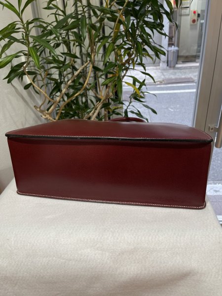 画像5: 【美品】HERMES エルメス ホワイトバスGM リセ ルージュアッシュ ゴールド金具 E刻印□ ソルド品 ヴィンテージ ブリーフケース 中古 トートバッグ ハンドバッグ 書類バッグ レディース 女性用 メンズ ユニセックス レザー ブランド プレゼント ギフト 希少 レア バック (5)